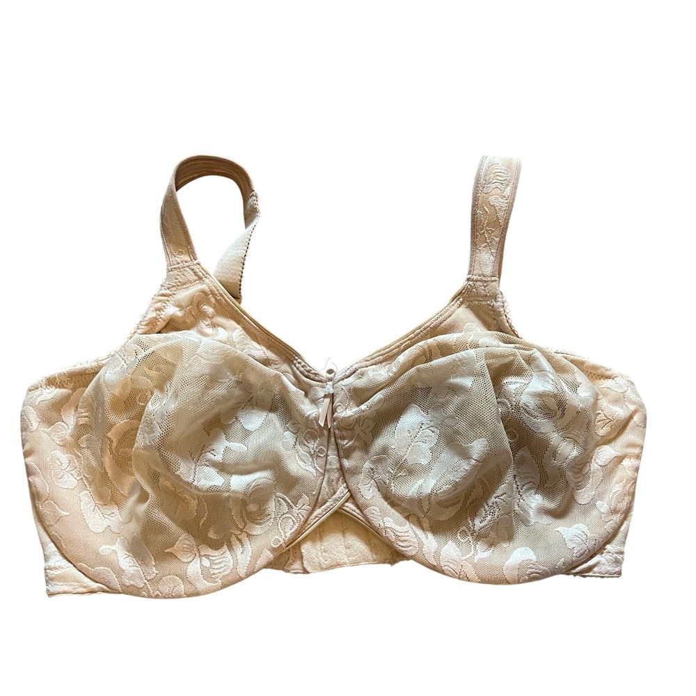 Wacoal Awareness Underwire Bra 85567 Sand Beige Floral Lace 36DDD US